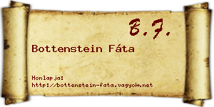 Bottenstein Fáta névjegykártya